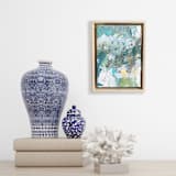 "Tropical Waters" - Original Mixed Media in blue by Jessalin Beutler