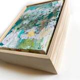 "Tropical Waters" - Original Mixed Media in blue by Jessalin Beutler