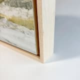 "Weightless Vista 2" - Original Mixed Media in green by Lara Eckerman