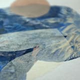 "sea flora one" - Original Mixed Media in multicolorassorted-colors by Carrie Moradi