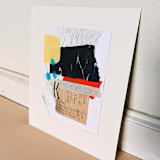 "Twist" - Original Mixed Media in black by Morgan Kendall