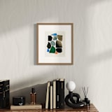 "Paper Mosaic 3" - Original Mixed Media in multicolorassorted-colors by Elliot Stokes
