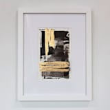 "Thinking on Paper - Original" - Original Mixed Media in black by Julia Contacessi