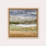 "Whispered Breeze" - Original Mixed Media in beige by Lara Eckerman