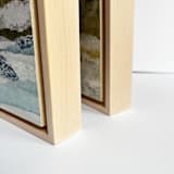 "Whispered Breeze" - Original Mixed Media in beige by Lara Eckerman