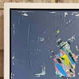 "a change of plans" - Original Mixed Media in multicolor by bari wieselman schulman