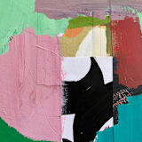 "Mint Julep" - Original Mixed Media in green by Morgan Kendall