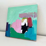 "Mint Julep" - Original Mixed Media in green by Morgan Kendall