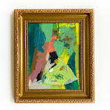 "Colorful Green" - Original Mixed Media in green by Jessalin Beutler