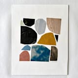 "Paper Mosaic 2" - Original Mixed Media in multicolorassorted-colors by Elliot Stokes