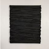 "Linear in Black" - Original Mixed Media in black by Kimberly George