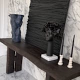 "Linear in Black" - Original Mixed Media in black by Kimberly George