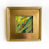 "Fresh Start" - Original Mixed Media in green by Jessalin Beutler