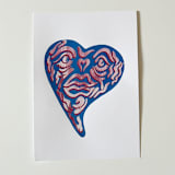 "Heart" - Original Mixed Media in multicolor by Harrison Tenzer