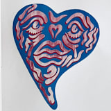 "Heart" - Original Mixed Media in multicolor by Harrison Tenzer