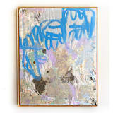 "Blue Zone" - Original Mixed Media in blue by Jessalin Beutler