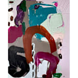 "Garnet & Ruby" - Original Mixed Media in multicolorassorted-colors by Nicole Simms