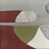 "Orbits" - Original Mixed Media in gray by Bethania Lima