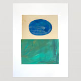 "Jewelbox" - Original Mixed Media in blue by Field and Sky