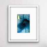 "Threads of Possibility no. 01" - Original Mixed Media in blue by Jocelyn Elizabeth
