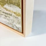 "Weightless Vista 1" - Original Mixed Media in green by Lara Eckerman