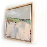 "Soft Scene" - Original Mixed Media in beige by Jessalin Beutler