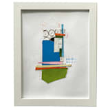 "Panza" - Original Mixed Media in beige by Pippin Schupbach