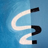 "Save It For a Rainy Day" - Original Mixed Media in blue by Keren Toledano
