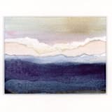 "Honor the Rhythms of Nature, Notice the Passage of Time" - Original Mixed Media in purple by Golden Lines and Silver Linings