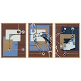 "WatEarth" - Original Mixed Media in brown by Nerea Azanza