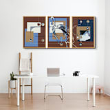 "WatEarth" - Original Mixed Media in brown by Nerea Azanza