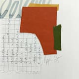 "Textile No. 3" - Original Mixed Media in white by Pippin Schupbach