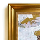 "Love Magnifies" - Original Mixed Media in beige by Jessalin Beutler