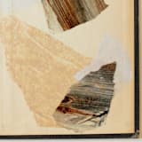 "Bookends IV" - Original Mixed Media in beige by Jennifer Daily