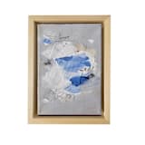 "Wrapped Up In Blue ll" - Original Mixed Media in blue by AlisonJerry
