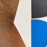 "Series 4 No.3" - Original Mixed Media in blue by Francesca Iannaccone