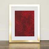 "Pepper I Original" - Original Mixed Media in red by Kamala Nahas