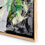 "Song Moon" - Original Mixed Media in black by Jessalin Beutler