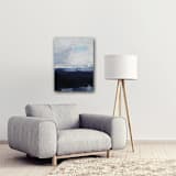 "All That Is Blue l" - Original Mixed Media in blue by AlisonJerry