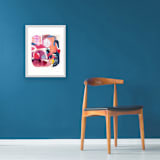"Red Collage" - Original Mixed Media in red by Erin McCluskey Wheeler