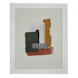"Textile No 11" - Original Mixed Media in green by Pippin Schupbach