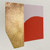 "Series 4 No.1" - Original Mixed Media in red by Francesca Iannaccone
