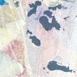 "Snow Sky" - Original Mixed Media in white by Jessalin Beutler