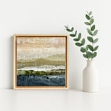 "Tranquil Reach 2" - Original Mixed Media in multicolorassorted-colors by Lara Eckerman