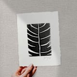 "vale" - Original Mixed Media in black by Maja Cunningham
