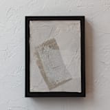 "Adore II" - Original Mixed Media in beige by Jennifer Daily