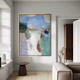 "The Beauty of Being Rebuilt - 36x48 - Original Painting" - Original Mixed Media in multicolor by Sarah Mankin