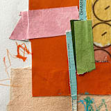 "Orange Crush" - Original Mixed Media in orange by Pippin Schupbach