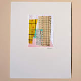 "Ledger" - Original Mixed Media in yellow by Morgan Kendall