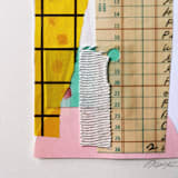 "Ledger" - Original Mixed Media in yellow by Morgan Kendall